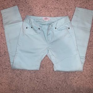 EUC Vineyard Vines pastel blue jeans size 0